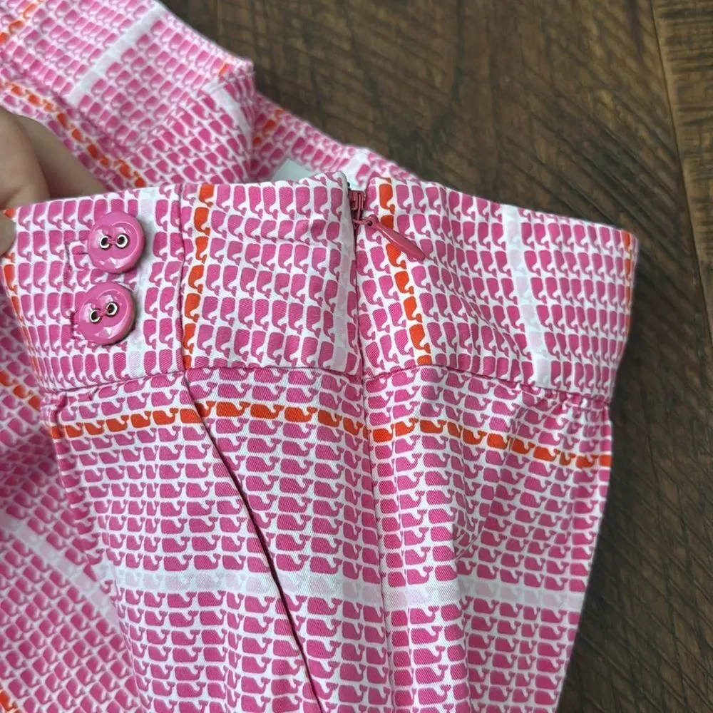 Vineyard Vines Pink Striped Mini Skirt Women's 6 - Picture 4 of 9